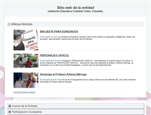 Tablet Screenshot of iecristobalcolon.morroa-sucre.gov.co